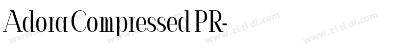 Adora Compressed PR字体转换